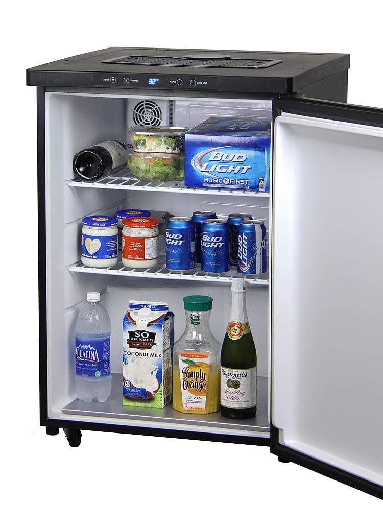 Kegco Beer Refrigeration Wide Black Digital Kegerator - Cabinet Only