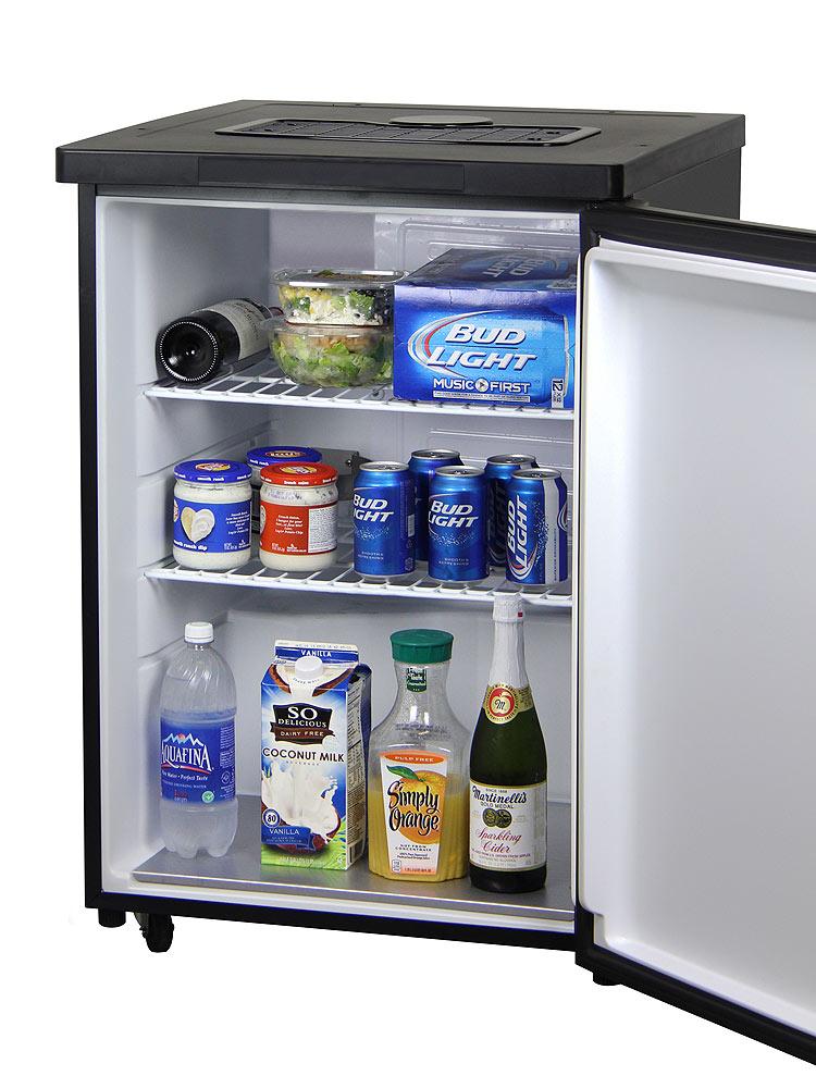 Kegco Beer Refrigeration Wide Stainless Steel Kegerator - Cabinet Only