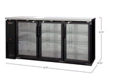Kegco Kegco - Commercial Back Bar Cooler with Three Glass Doors