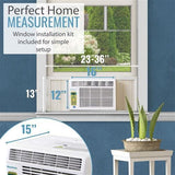 Keystone Window A/C Keystone Energy Star 12,000 BTU Window-Mounted Air Conditioner with Follow Me LCD Remote Control