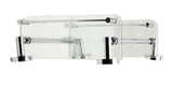 ALFI Brand - Polished Chrome Wall Mounted Double Glass Shower Shelf Bathroom Accessory | AB9549