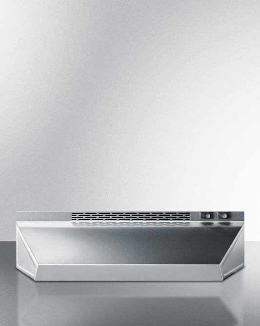 Summit - 24" Under Cabinet Convertible Range Hood with Plug | H1624PTCRDSS