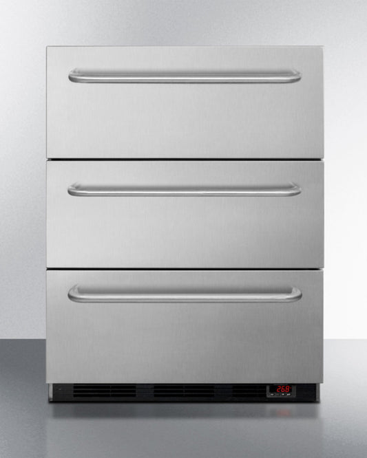 Accucold Summit - 24" Wide 3-drawer All-freezer, ADA Compliant | EQFM3DADA