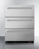 Accucold Summit - 24" Wide 3-drawer All-freezer, ADA Compliant | EQFM3DADA