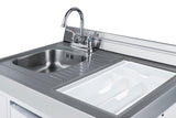 Summit - 54" Wide All-in-One Kitchenette with Gas Range