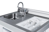 Summit - 54" Wide All-in-One Kitchenette with Electric Coil Range