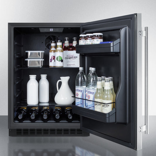 Summit -24" Wide Built-In All-Refrigerator, ADA Compliant | AL54