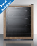 Summit -24" Wide Built-In Beverage Center With Wood Door Trim, ADA Compliant | AL57GWP1