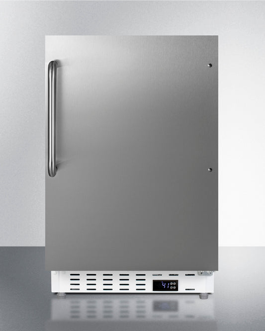 Summit - 20" Wide Built-In All-Refrigerator, ADA Compliant | ALR46WSSTB