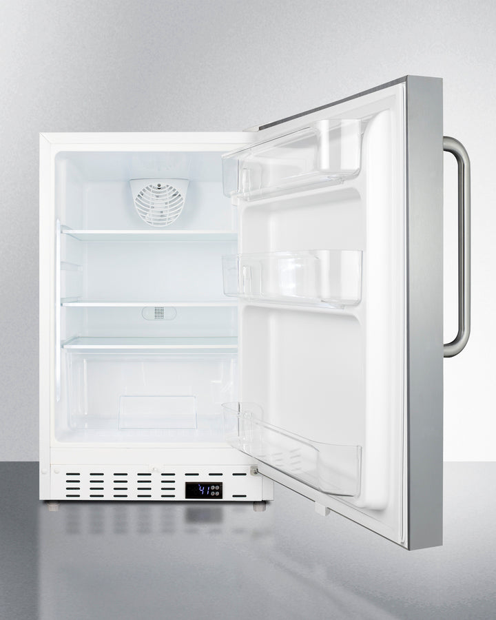 Summit - 20" Wide Built-In All-Refrigerator, ADA Compliant | ALR46WCSS