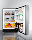 Summit - 20" Wide Built-In All-Refrigerator, ADA Compliant | ALR47BSSHV