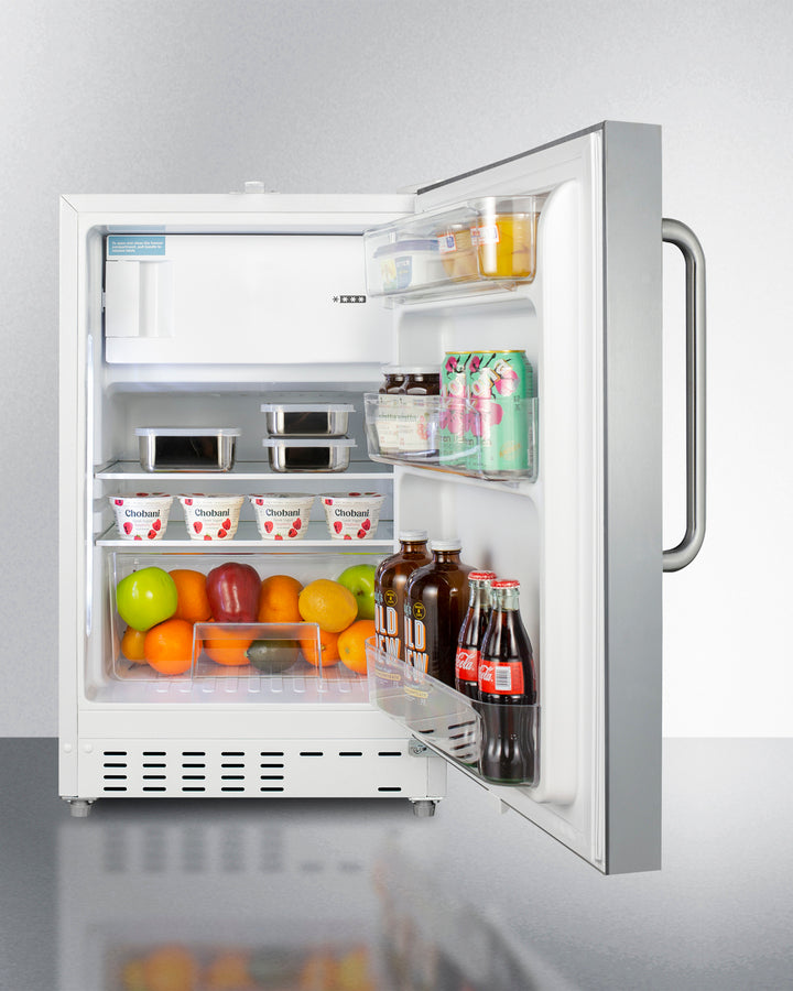 Summit - 20" Wide Built-in Refrigerator-Freezer, ADA Compliant |  ALRF48SSTB