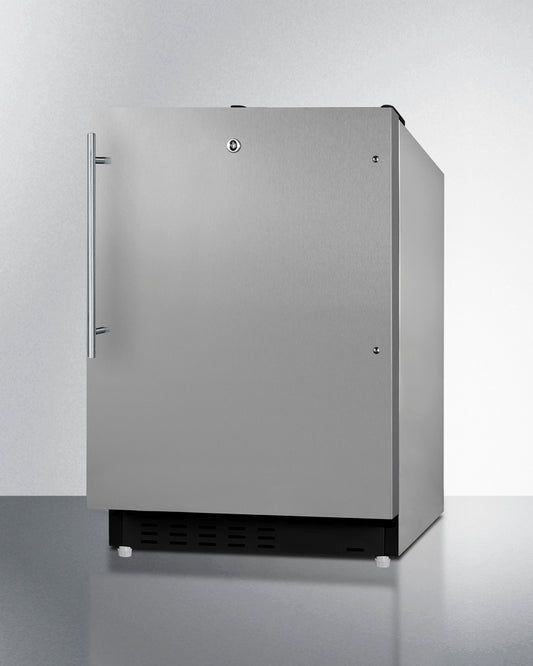 Summit - 20" Wide Built-in Refrigerator-Freezer, ADA Compliant | ALRF49BCSSHV