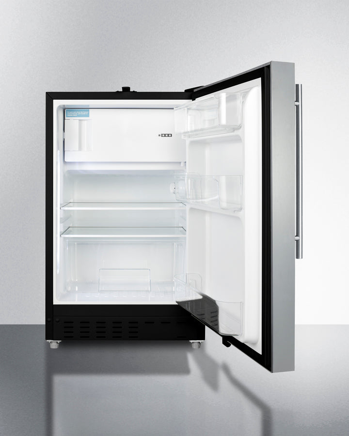 Summit - 20" Wide Built-in Refrigerator-Freezer, ADA Compliant | ALRF49BSSHV