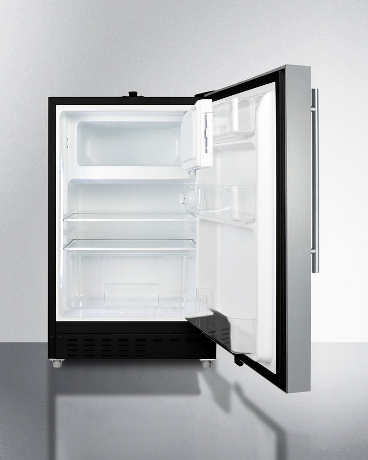 Summit - 20" Wide Built-in Refrigerator-Freezer, ADA Compliant | ALRF49BSSHV