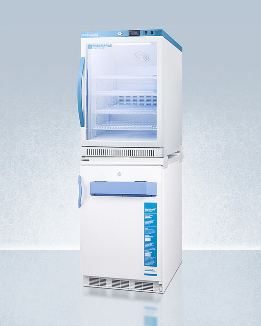 Summit - 24" Wide All-Refrigerator/All-Freezer Combination | ARG6PV-VT65MLSTACKMED2