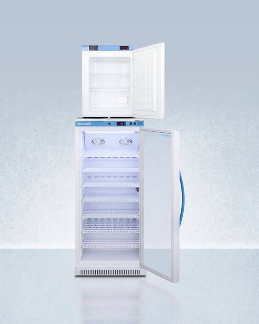 Summit - 24" Wide All-Refrigerator/All-Freezer Combination | ARG8PV-FS30LSTACKMED2