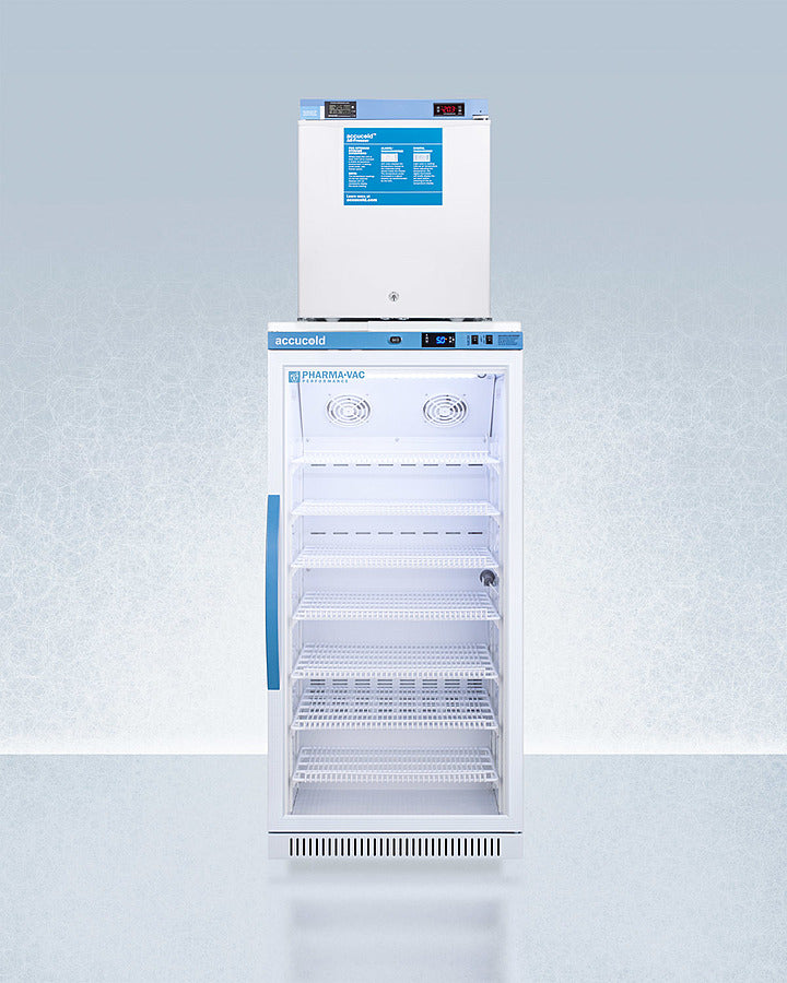 Accucold Summit - 24" Wide All-Refrigerator/All-Freezer Combination | ARG8PV-FS24LSTACKMED2