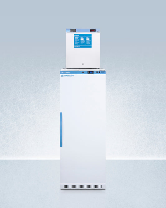Accucold Summit - 24" Wide All-refrigerator/all-freezer Combination | ARS12PV-FS24LSTACKMED2