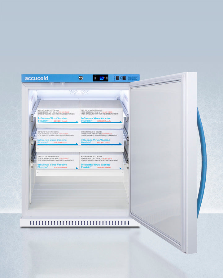 Accucold Summit - 6 Cu.Ft. ADA Height Vaccine Refrigerator, with Removable Drawers | ARS62PVBIADADR