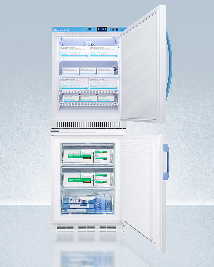 Accucold Summit - 24" Wide All-Refrigerator/All-Freezer Combination | ARS6PV-VT65MLSTACKMED2