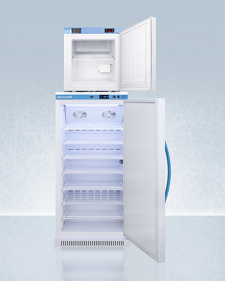 Accucold Summit - 24" Wide All-Refrigerator/All-Freezer Combination | ARS8PV-FS24LSTACKMED2