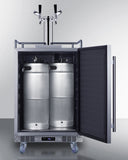 Summit - 24" Wide Built-In Outdoor Commercial Beer Kegerator | BC74OSCOMTWIN