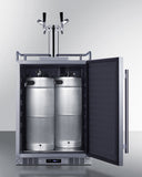 Summit - 24" Wide Built-In Outdoor Commercial Beer Kegerator | BC74OSCOMTWIN