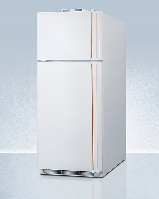 Summit -30" Wide Break Room Refrigerator-Freezer with Antimicrobial Pure Copper Handle | BKRF18WCPLHD