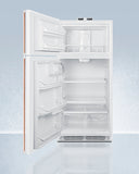 Summit -30" Wide Break Room Refrigerator-Freezer with Antimicrobial Pure Copper Handle | BKRF18WCPLHD