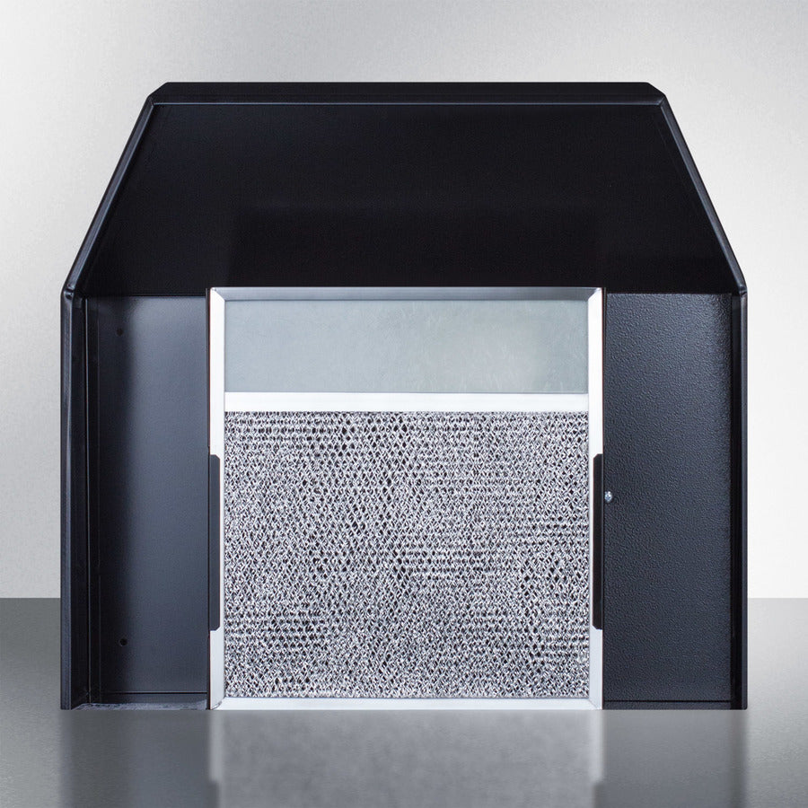 Summit - 20" Under Cabinet Recirculating Range Hood with Plug | H1720PTCRDBK