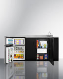 Summit - 72" Wide All-In-One Kitchenette, ADA Counter Height | CK72ADASINKR