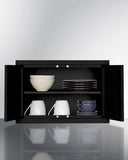 Summit - 18" Wide Wall Cabinet | CAB18SHORTBLK