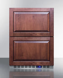 Summit - 24" Wide Built-In 2-Drawer All-Refrigerator | FF642D