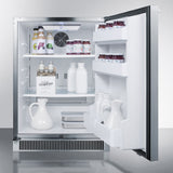 Summit -24" Wide Built-In Outdoor All-Refrigerator |CL68ROS