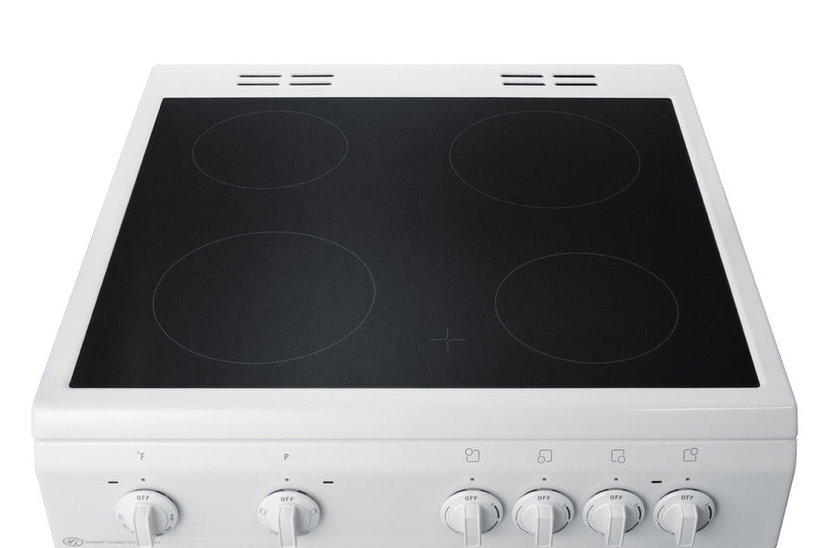 Summit - 24" Wide Smooth Top Electric Range | CLRE24WH