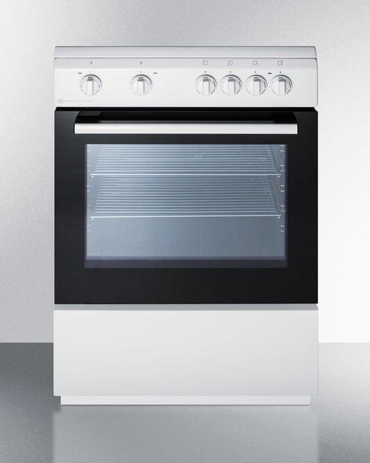 Summit - 24" Wide Smooth Top Electric Range | CLRE24WH