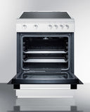 Summit - 24" Wide Smooth Top Electric Range | CLRE24WH