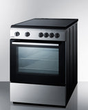 Summit - 24" Wide Smooth Top Electric Range | CLRE24