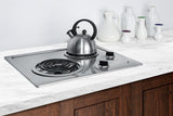 Summit - 21" Wide 230V 2-Burner Coil Cooktop