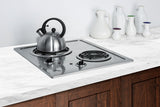 Summit - 21" Wide 230V 2-Burner Coil Cooktop