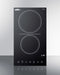 Summit - 12" Wide 230V 2-Burner Radiant Cooktop | CR2B23T3B