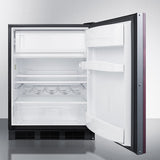 Summit - 24" Wide Built-In Refrigerator-Freezer, ADA Compliant (Panel Not Included) | CT663BKBIIFADA