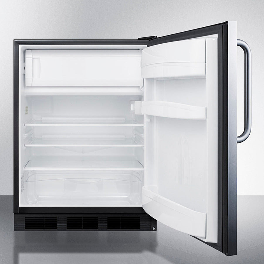 Accucold Summit - 24" Wide Built-in Refrigerator-freezer, ADA Compliant | AL652BKBISSTB