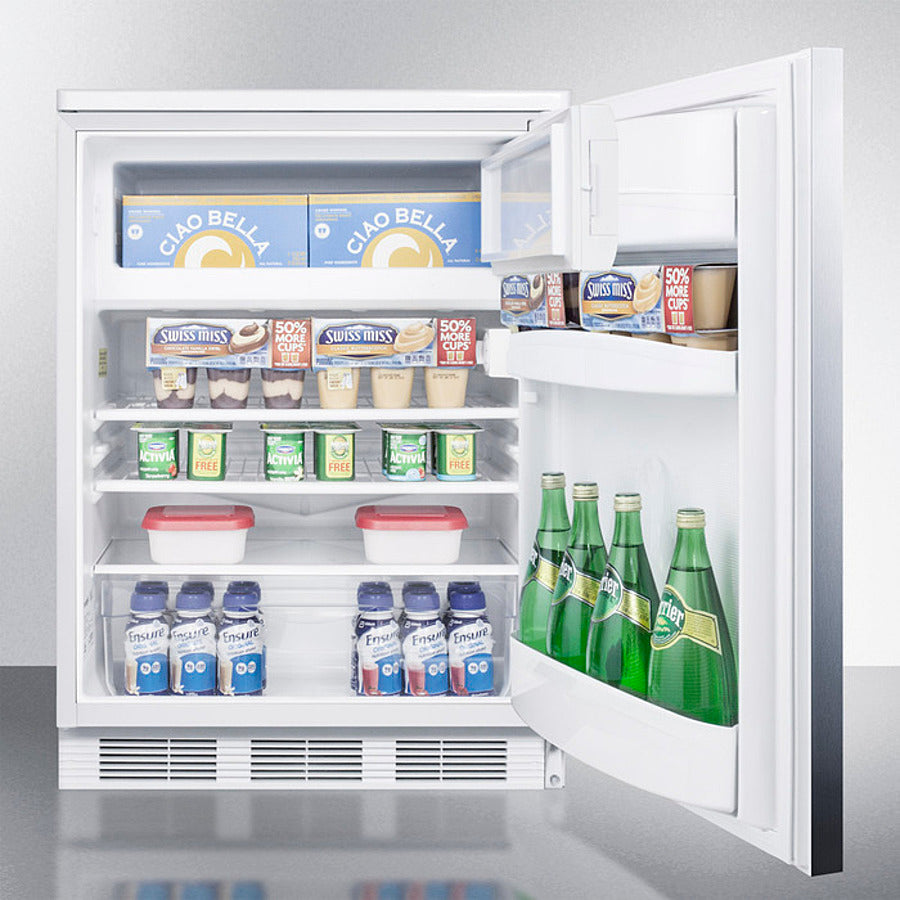 Accucold Summit - 24" Wide Refrigerator-Freezer | CT66LWSSHH