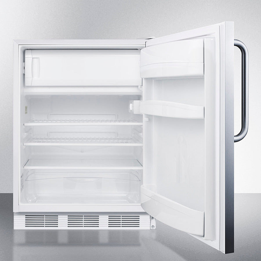 Accucold Summit - 24" Wide Built-In Refrigerator-Freezer, ADA Compliant | CT66LWBISSTBADA