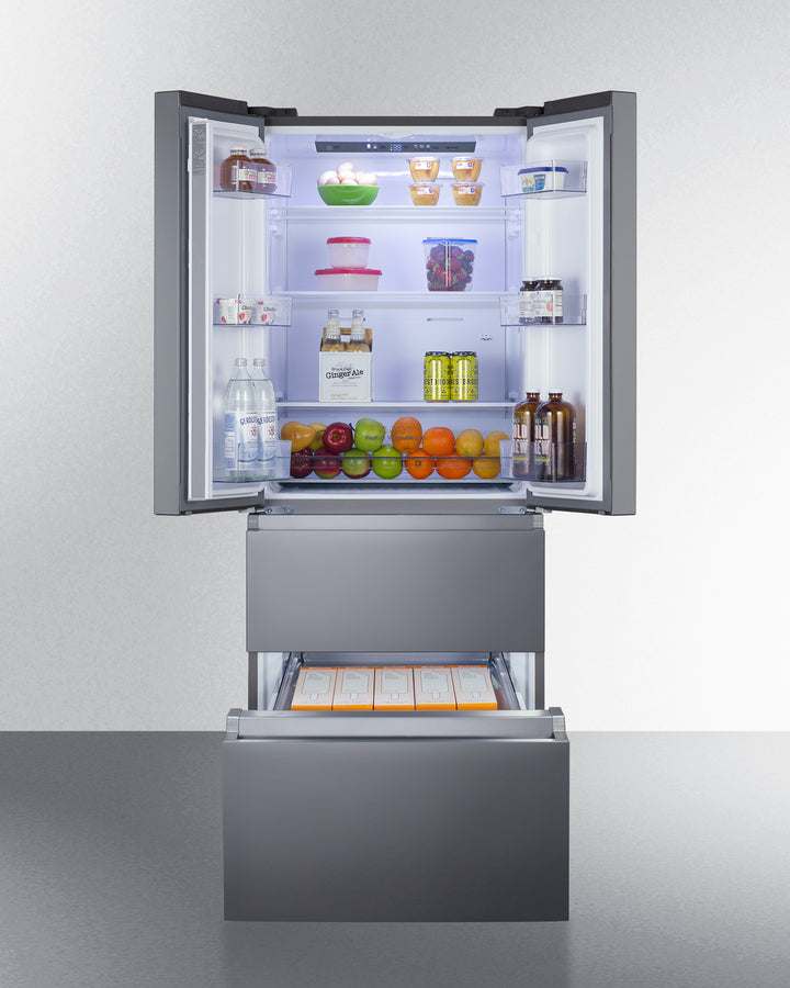Summit - 27.5" Wide French Door Refrigerator-Freezer | FDRD152PL