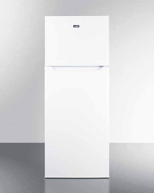 Summit - 24" Wide Top Mount Refrigerator-Freezer With Icemaker | FF1091WIM