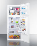 Summit - 24" Wide Top Mount Refrigerator-Freezer With Icemaker | FF1091WIM