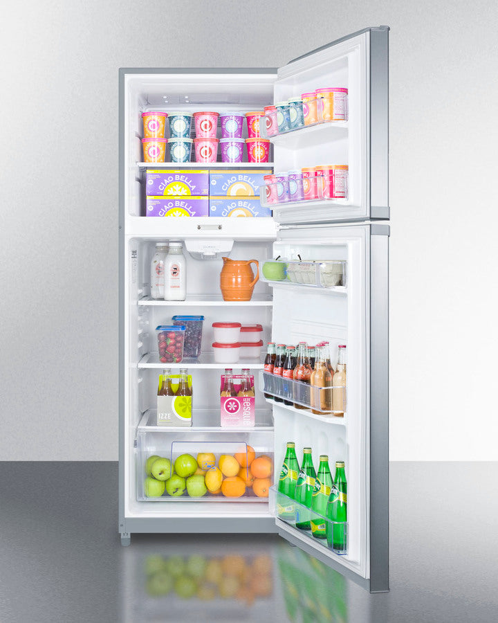 Summit - 26" Wide Top Mount Refrigerator-Freezer | FF1427SSLLF2